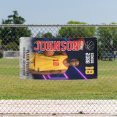 Senior Basketball Personalized Photo Sports 横断幕 (インサイチュ)