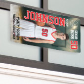 Senior Basketball Team Player Sports Photo 横断幕 (ビルの外側)