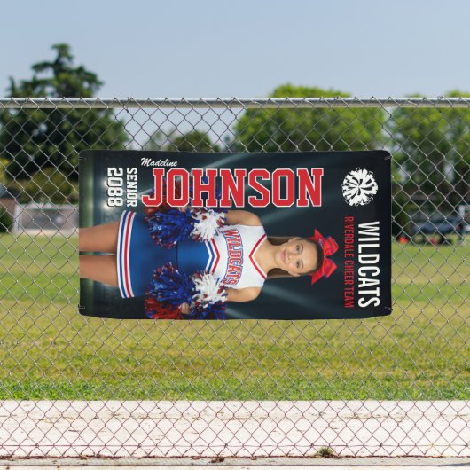 Senior Cheer Custom Cheerleading Team Photo 横断幕 (インサイチュ)