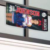 Senior Cheer Custom Cheerleading Team Photo 横断幕 (ビルの外側)