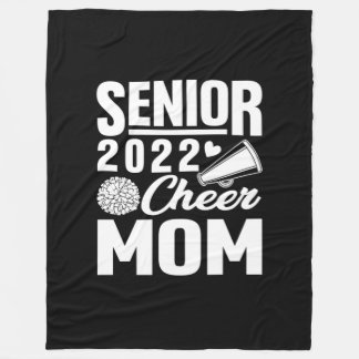 Senior Cheer Mom 2022 Cheerleader Cheer Mom Class フリースブランケット