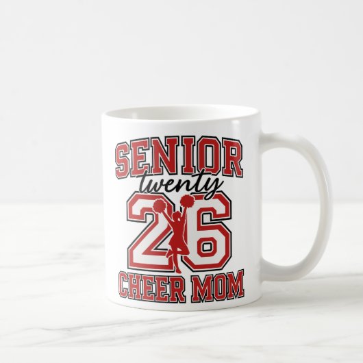 Senior Cheer Mom 2026 – シニアを誇りに思う コーヒーマグカップ (右)