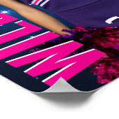 Senior Cheer Team Cheerleading Star Photo Sports ポスター (角)