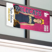 Senior Cheer Team Custom Sports Cheerleading Photo 横断幕 (ビルの外側)