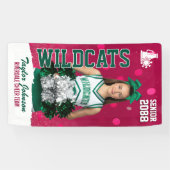Senior Cheerleading Cheer Team Custom Sports Photo 横断幕 (横)