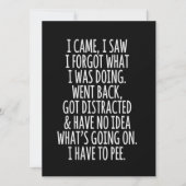 Senior Citizen I Came I Saw I Forgot What I Was  招待状 (正面)