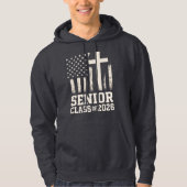 Senior Class 2026 Cross Flag USA パーカ (正面)