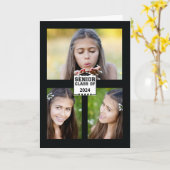 Senior Class of 2024 Photo Graduation発表 カード (黄色い花)