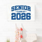 Senior Class of 2026 Blue Graduation Bold Minimal 横断幕 (インサイチュ)