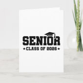 Senior Class of 2026 Bold Graduation Typography カード (正面)