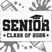 Senior Class of 2026 Bold Graduation Typography 横断幕