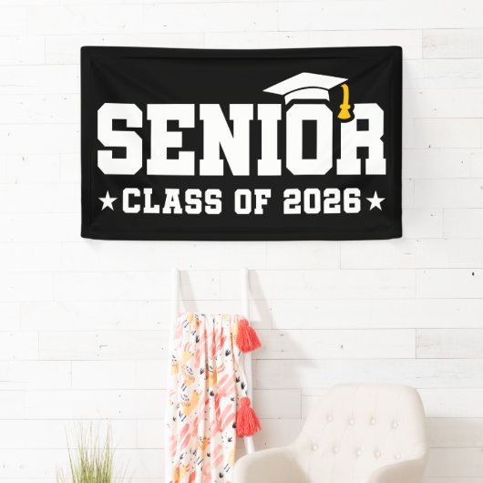 Senior Class of 2026 Bold Graduation Typography 横断幕 (インサイチュ)