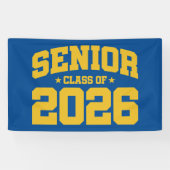 Senior Class of 2026 Gold Graduation Bold Minimal 横断幕 (横)