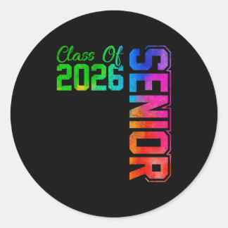 Senior class of 2026 graduate high school ラウンドシール
