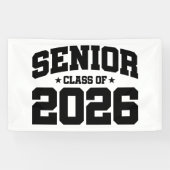 Senior Class of 2026 Graduation Bold Typography 横断幕 (横)