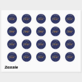 Senior Class of 2026 Graduation Cap Round Sticker  ラウンドシール (シート)