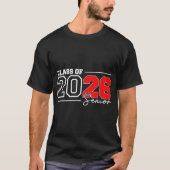 Senior Class Of 2026 Graduation Senior 2026 Back Tシャツ (正面)