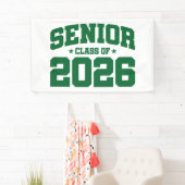 Senior Class of 2026 Green Graduation Bold Minimal 横断幕 (インサイチュ)