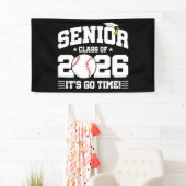 Senior Class of 2026 It’s Go Time Baseball Grad 横断幕 (インサイチュ)