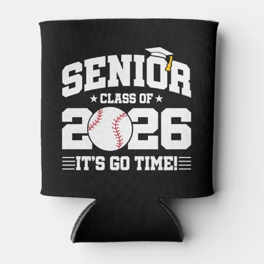 Senior Class of 2026 It’s Go Time Baseball Grad 缶クーラー (正面)