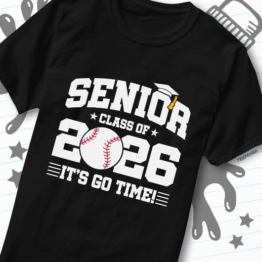 Senior Class of 2026 It’s Go Time Baseball Grad Tシャツ