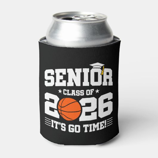 Senior Class of 2026 It’s Go Time Basketball Grad 缶クーラー (缶正面)