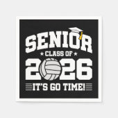 Senior Class of 2026 It’s Go Time Volleyball Grad スタンダードカクテルナプキン (正面)