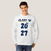 Senior Class of 2027 Graduation Retro Typography Tシャツ (正面フル)