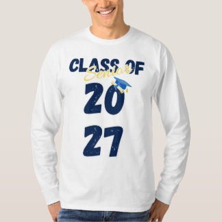 Senior Class of 2027 Graduation Retro Typography Tシャツ