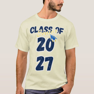 Senior Class of 2027 Graduation Retro Typography Tシャツ