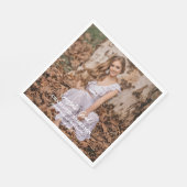 Senior Congratulations Graduate Photo スタンダードランチョンナプキン (角)