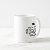 Senior Custom Year Script 卒業大学 コーヒーマグカップ (正面右)