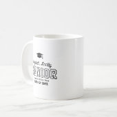Senior Custom Year Script 卒業大学 コーヒーマグカップ (正面左)
