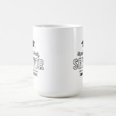 Senior Custom Year Script 卒業 大学 コーヒーマグカップ (中央)