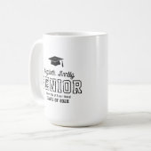 Senior Custom Year Script 卒業 大学 コーヒーマグカップ (正面左)