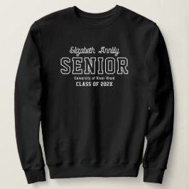 Senior Custom Year Script Graduate College  スウェットシャツ