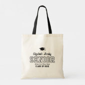 Senior Custom Year Script Graduate College トートバッグ (裏面)