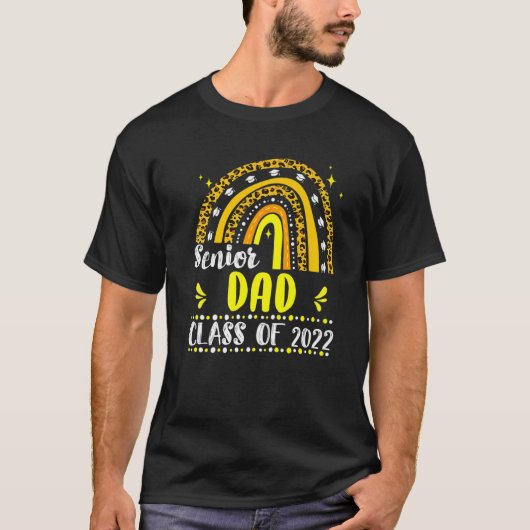 Senior Dad Class Of 2022 Graduation 2022 Leopard R Tシャツ (正面)