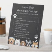 Senior Dog Grooming Pet Grooming for Aging Dogs 台座サイン (インサイチュ)