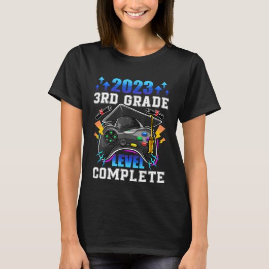 Senior Gamer 2023 3rd Grade Level Complete 2023 Gr Tシャツ (正面)