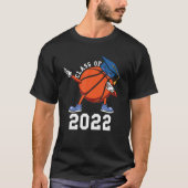 Senior Grads Class Of 2022 Basketball Dabbing Grad Tシャツ (正面)