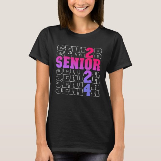 Senior Graduation Class of 2024 Senior Boys Girls Tシャツ (正面)
