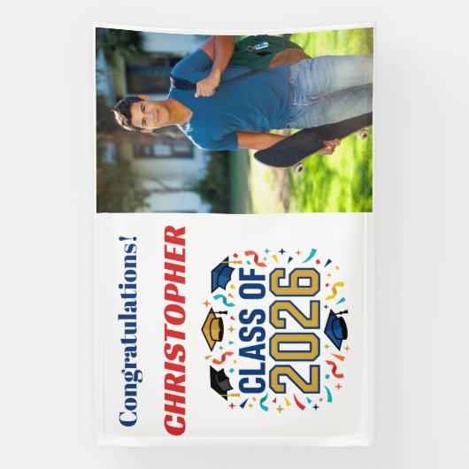 Senior Graduation Class of 2026 横断幕 (縦)