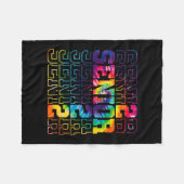 Senior Graduation Gift Men Girl Class of 2022 フリースブランケット (正面(横))