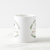 Senior graduation high school modern typography コーヒーマグカップ (中央)