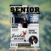 Senior Magazine Style Acrylic Graduation Display アクリルサイン (ニュートラル)