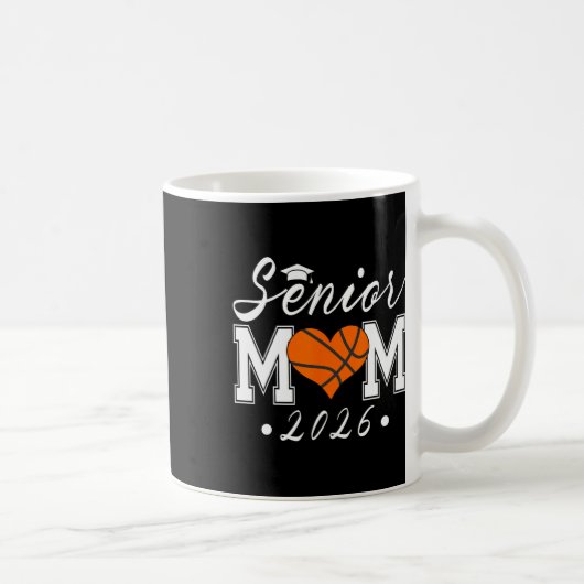 Senior Mom 2026 Cl Of 2026 Sketll Graduate Mother  コーヒーマグカップ (右)