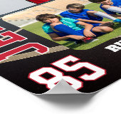 Senior Night Basketball Team Sports Photo Collage ポスター (角)