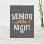 Senior Night Congratulations Custom Year カード (正面)