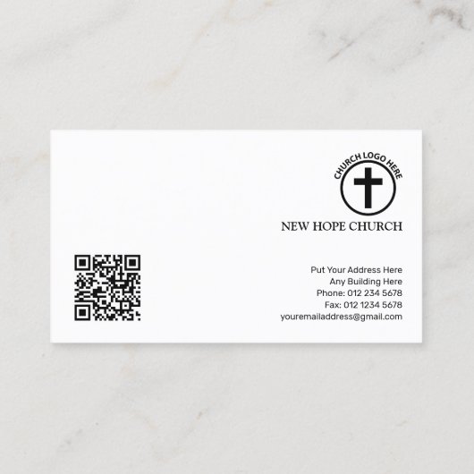Senior Pastor Business Card | Jesus the Shepherd 名刺 (裏面)